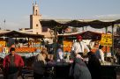Jemma El Fna marketplace in Marrakesh. Image by A Harrison