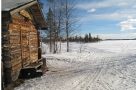Log cabin in Lapland wilderness