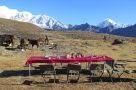 Breakfast at Panding campsite