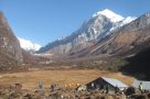 Thangsing campsite looking towards Pandim Mountain