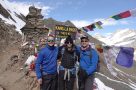 Harry and friends on top of the world at the Kang La Pass