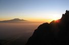 Mount Kilimanjaro seen from Mount Meru at dawn. Image by S Findlay