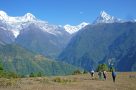 Trekking above Ghandruk. Image by C Bathgate