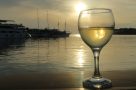 Sampling some local wine with a sea view