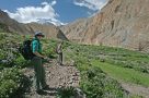 On trek from Hangkar to Nimaling - Markha Valley