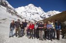 Group at Annapurna Base Camp. Image by M Robertson