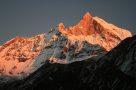 Sunrise in the Annapurna Sanctuary. Image by P Allan