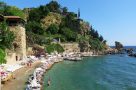 Coastal city of Antalya, Beach view