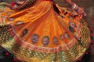 Colourful skirt in motion, Navratri Festival