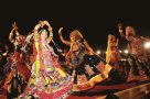 Women dancing and celebrating at Navratri Festival