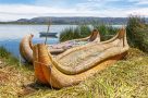 Reed boats at Uros Island, Lake Titicaca