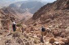 On trek, descent to Ras el Feid