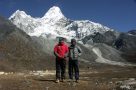 Sherpa & guide at Ama Dablam Base Camp. Image by A Warrick