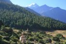 Chortens on Pass. Image by N Morgan