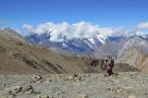 Trekking to Numa La. Image by N Morgan