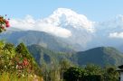 View of the Annapurnas. A Shillan