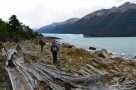 Coast walk near the Perito Moreno Glacier