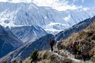 Walking to Tilicho Lake. Image by A Harrison