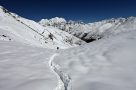 Crossing the Jarela Pass. Image by L Sturch