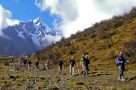 On trek from Wayra to Colpa Lodge