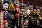 Masks for sale in Kathmandu. Image by A Harrison