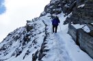 Snowy descent from the Namun pass