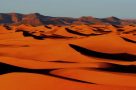 Red sand dunes on trek