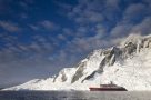 M/S Expedition sailing through the Antarctic