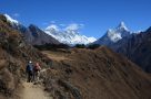 View of Ama Dablam on trek. Image by D Airston