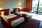 Bedroom in the Shangri La Hotel