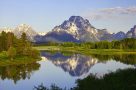 Tetons reflected in the Snake River